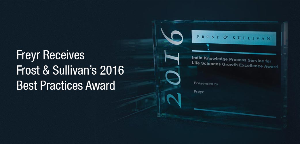 Freyr receives Frost & Sullivan’s 2016 Best Practices Award