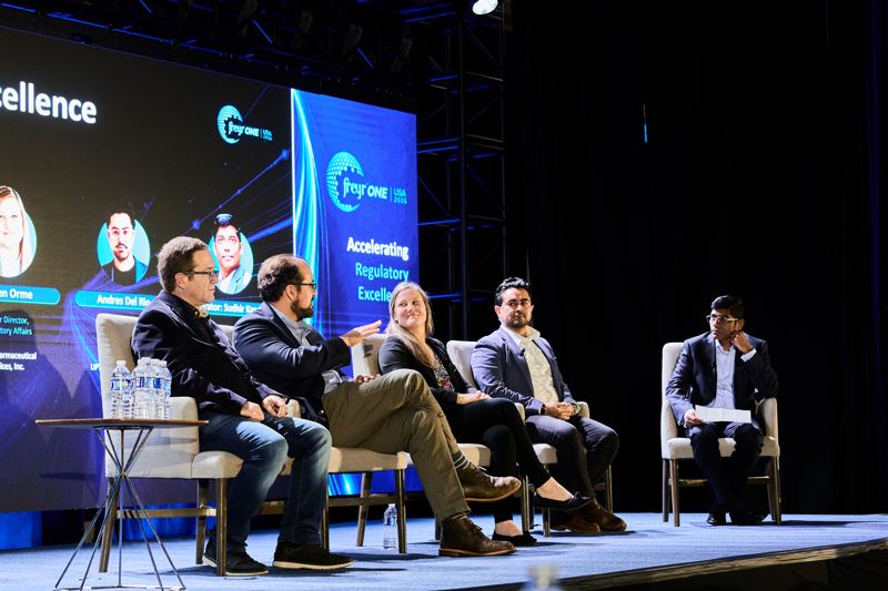 Panelists in conversation