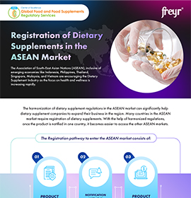 Registration of Dietary Supplements in the ASEAN Market