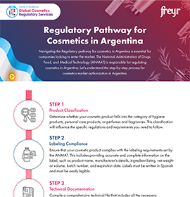 Regulatory Pathway for Cosmetics in Argentina