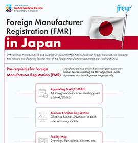 Enregistrement des fabricants étrangers (FMR) au Japon