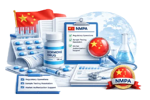 Soutien à la résolution des tests d'échantillons et aux opérations réglementaires pour un médicament hormonal en Chine 