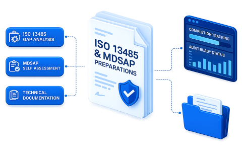 ISO 13485 & MDSAP preparations for SaMD manufacturer