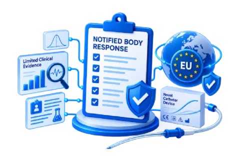 Turning Limited Clinical Evidence into a Stronger Notified Body Response for a Novel Catheter Device