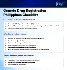 Zulassung von Generika auf den Philippinen: Checkliste für die erforderlichen Unterlagen 