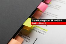 Transitioning from ER to GSPR - Part I of Part II