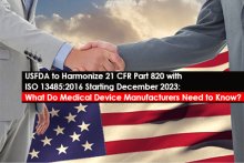  USFDA to Harmonize 21 CFR Part 820 with ISO 13485:2016 Starting December 2023:  What Do Medical Device Manufacturers Need to Know?