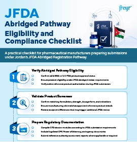 JFDA Abridged Pathway Eligibility and Compliance Checklist